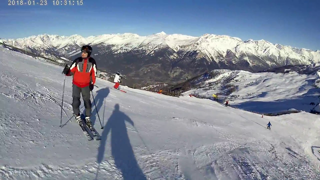 Sestriere - discesa da Monte Fraiteve, piste 27bis e 47