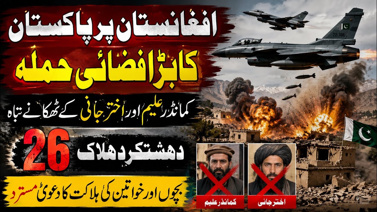 Pakistan Launches Major Airstrike in Afghanistan, 26 Militants Killed #ttp 