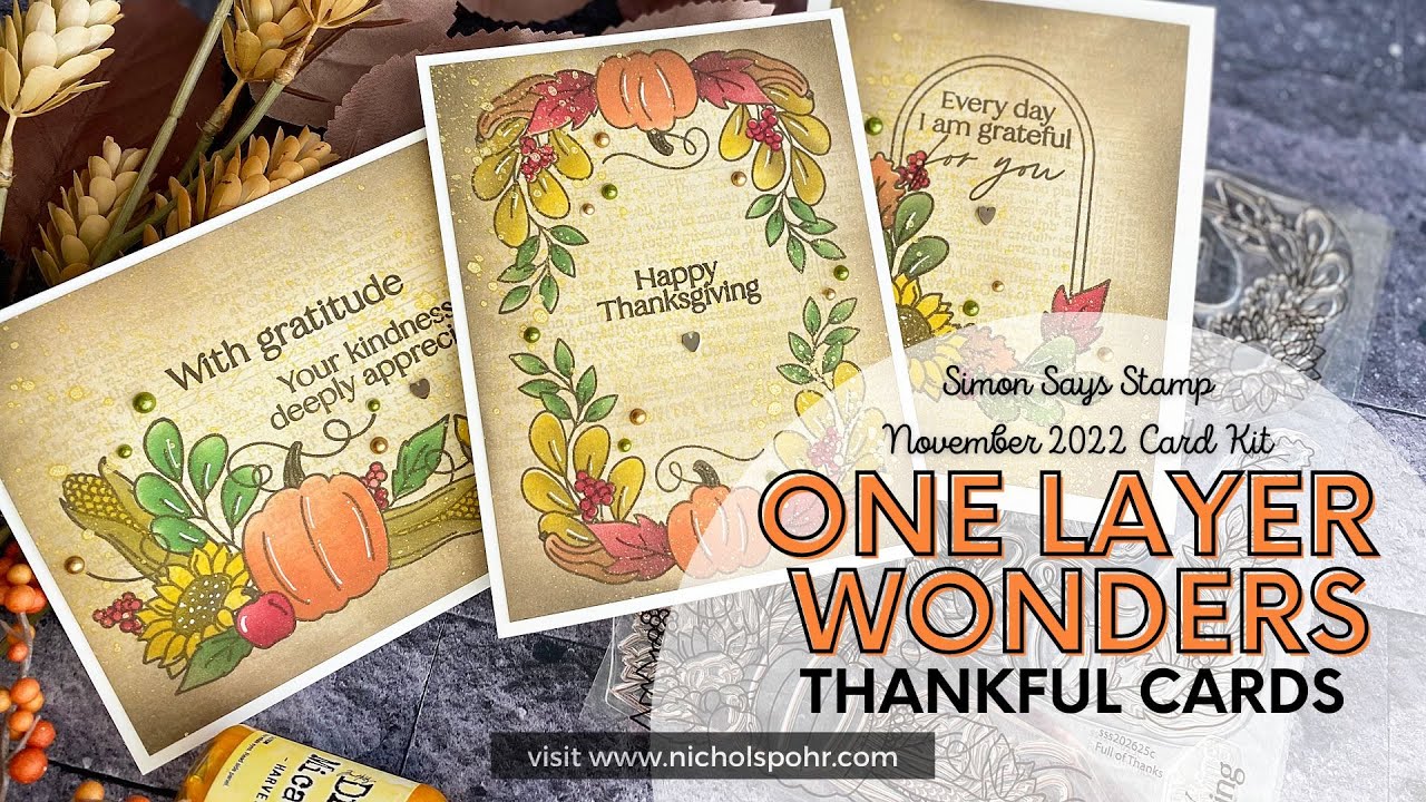 One Layer Wonders (Simon Says Stamp November 2022 Card Kit)