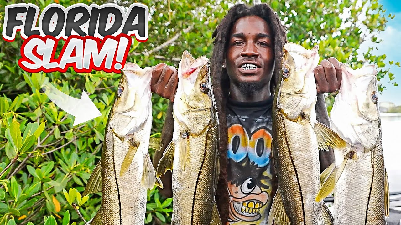 FLORIDA FISHING SLAM!!! (Snook, Redfish, Trout)