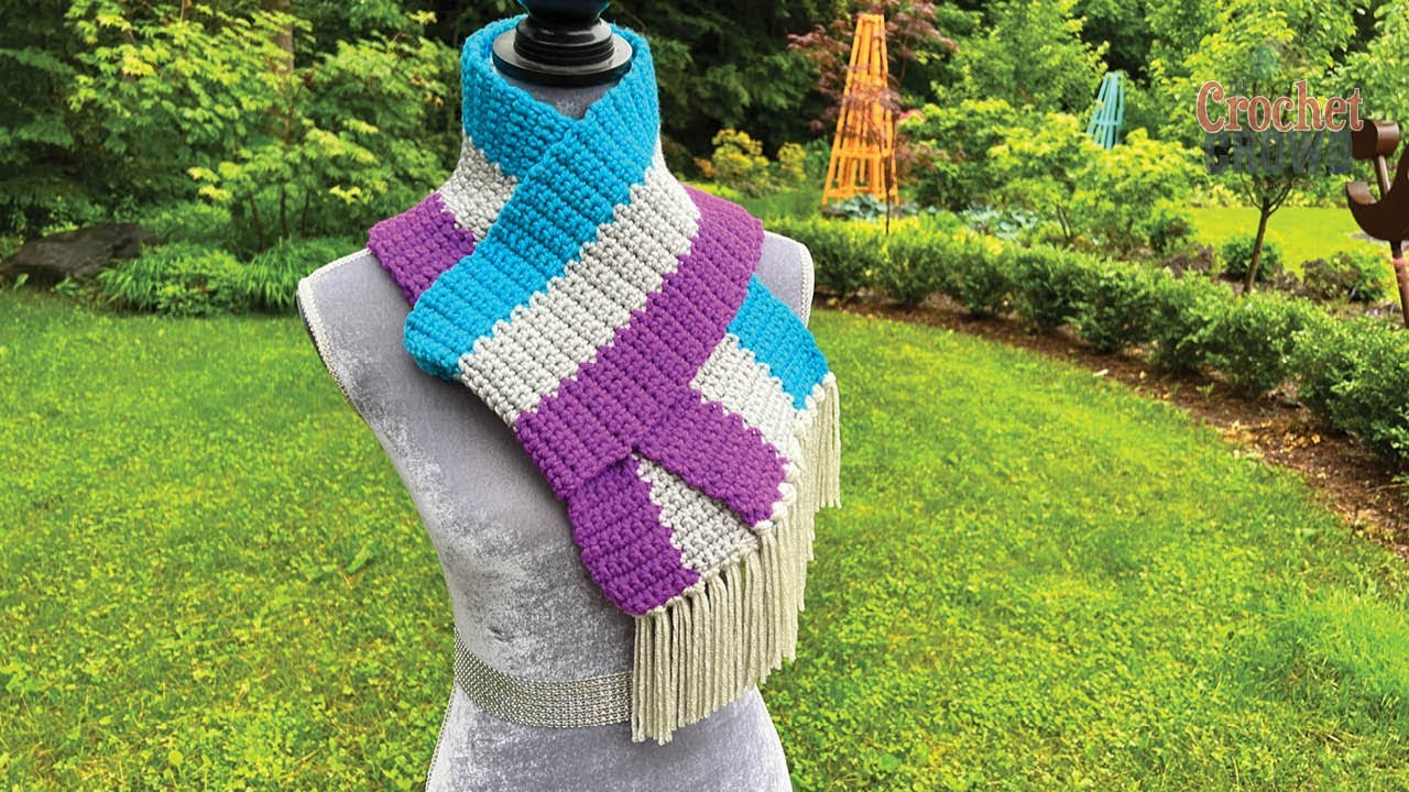 Crochet Taffy Pull Scarf