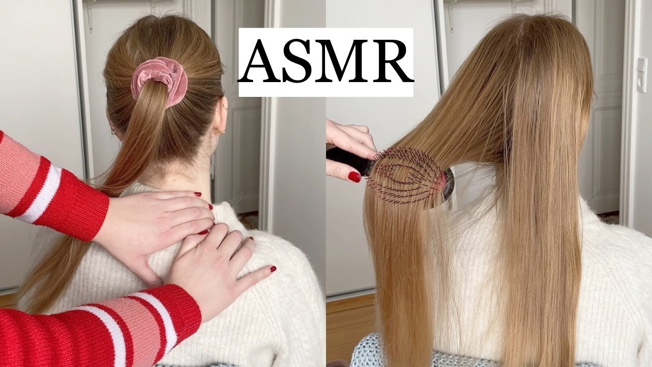 ASMR | Pampering My Friend 🌷 (hair play, hair brushing, spraying, massage, no talking)