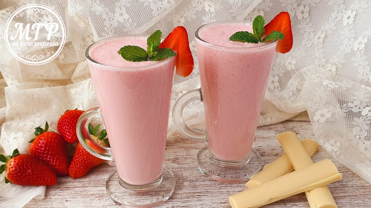 BATIDO DE FRESAS Y CHOCOLATE BLANCO | Mi tarta preferida