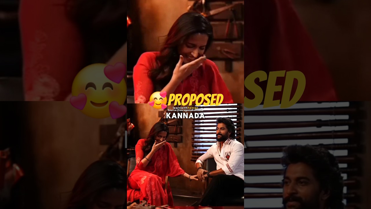 Srinidhi Shetty🥰 Teaches Nani PROPOSAL Tips in Kannada | Nani Proposed Srinidhi Shetty