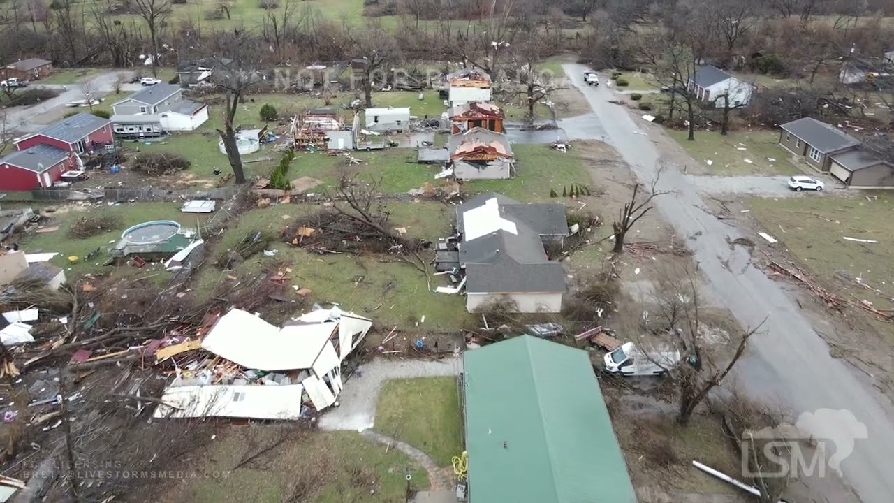 03-11-2026 Lake Village, IN - Large Fatal Tornado Damage