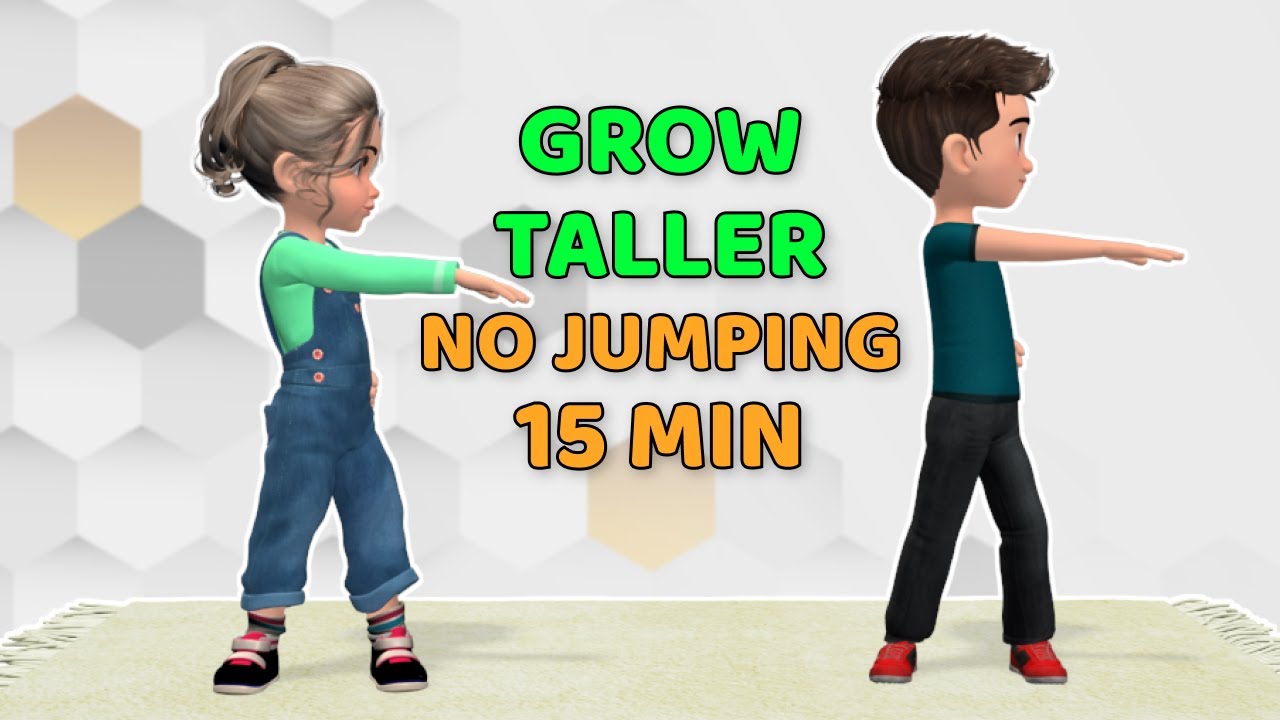 15-MIN KIDS WORKOUT TO GROW TALLER - NO JUMPING