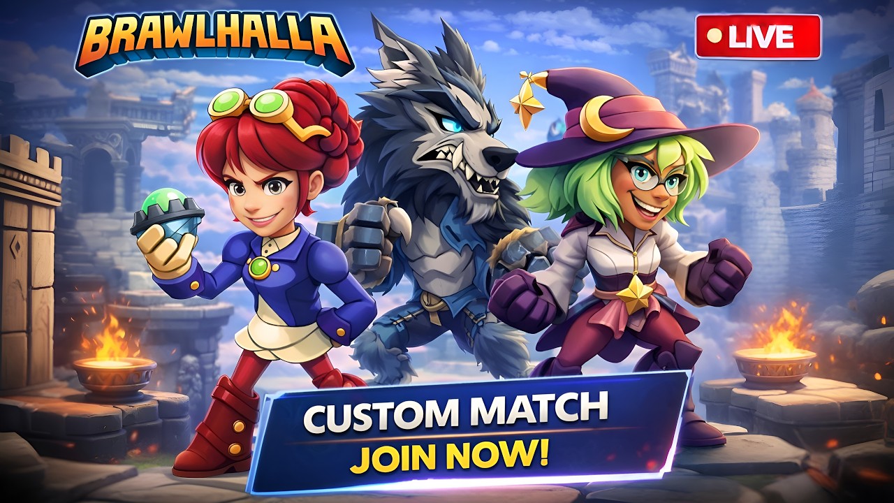 🥊 Brawlhalla Custom Match LIVE!-Vanga  Sanda Adikalaam! 💥 (Tamil)
