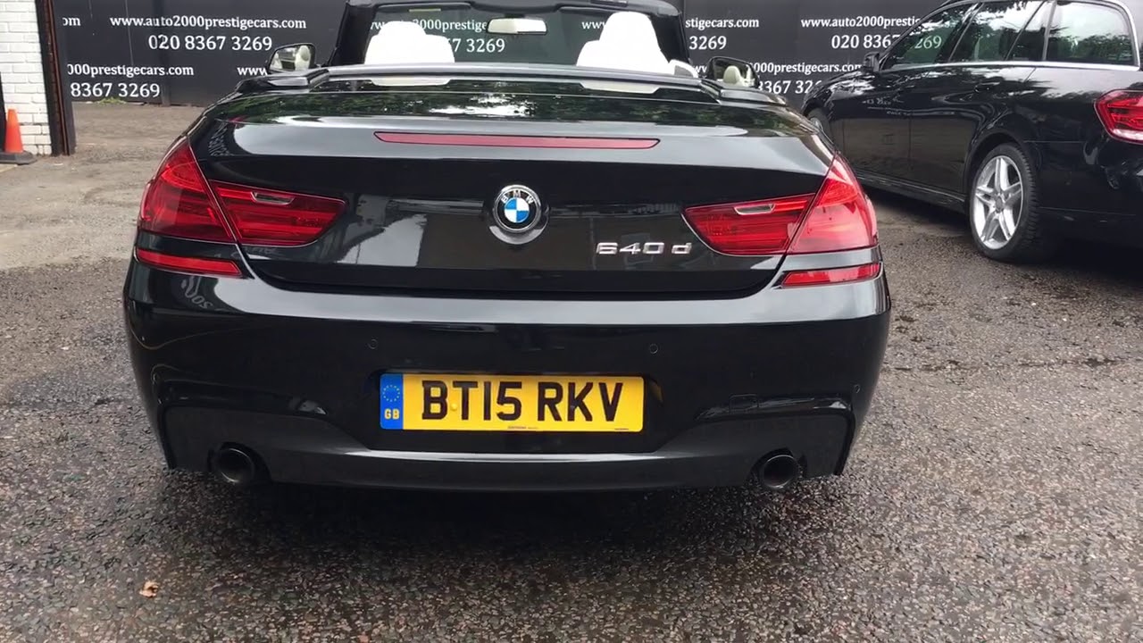BMW 640d convertible black 2015 for sale @ Auto 2000 enfield