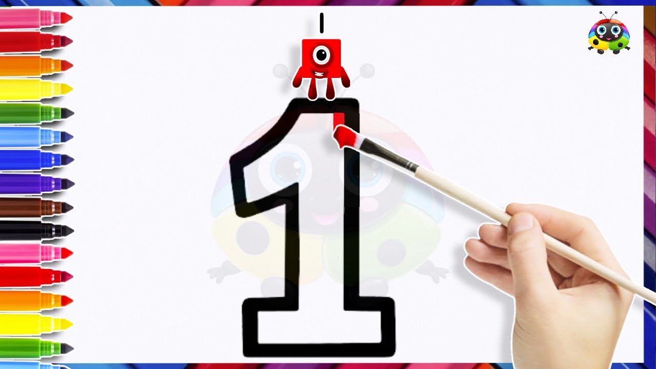 How To Draw Numbers 1-20 With Numberblocks | Drawing, Painting, Coloring for Kids & Toddlers