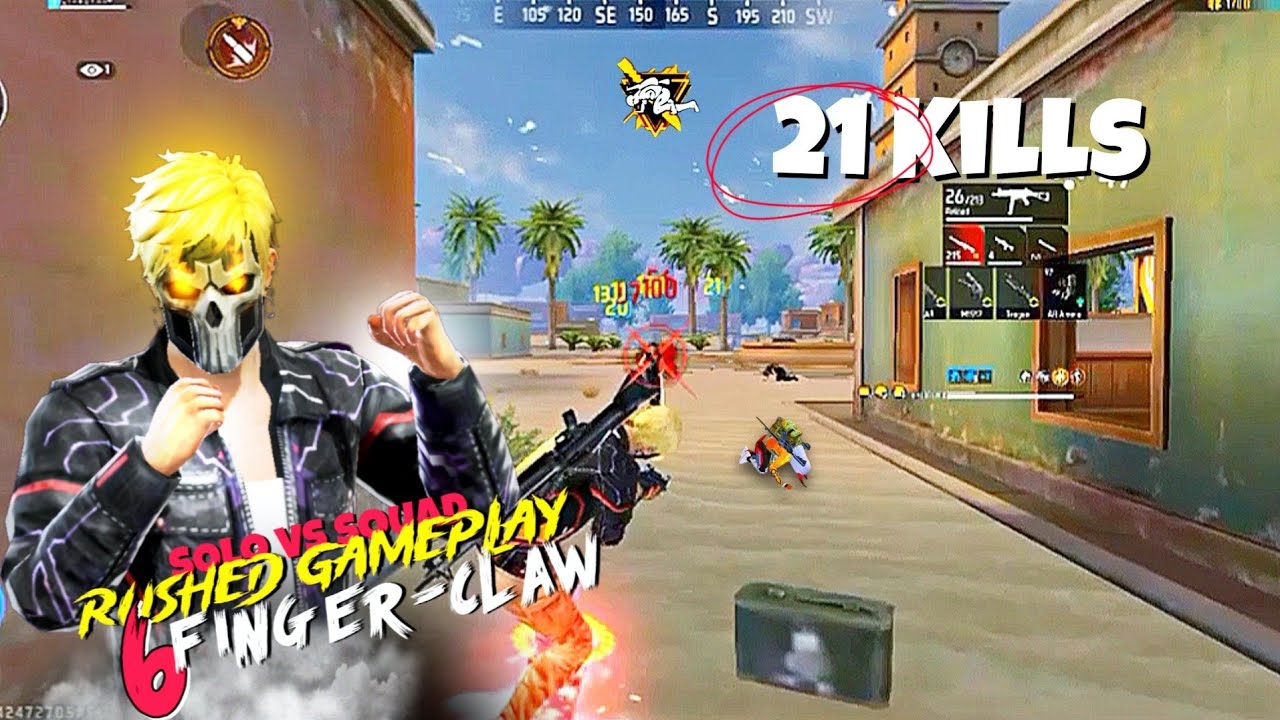 Why they were targeting me?🧐 Can I fight against them❓  6 FINGER-CLAW | Solo vs Squad NO COMMENTARY