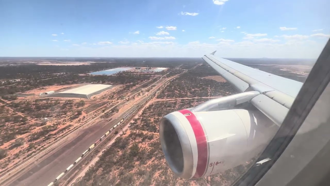 Airbus A320 Landing at Kalgoorlie Airport