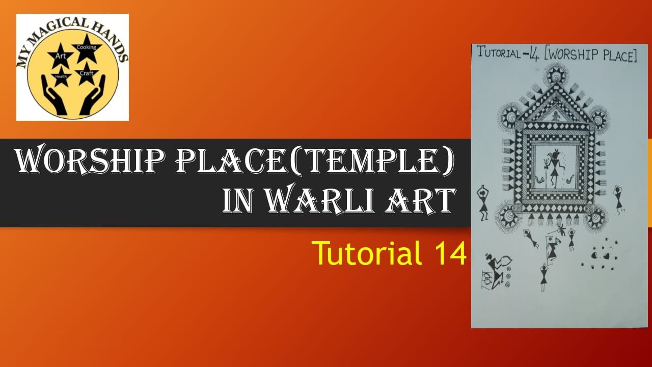 warli worship place temple in warli art painting