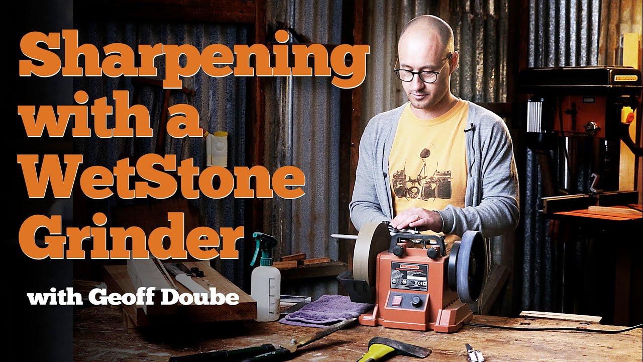 Sharpening with a Wetstone Grinder. Featuring Geoff and the Sherwood SWG-200