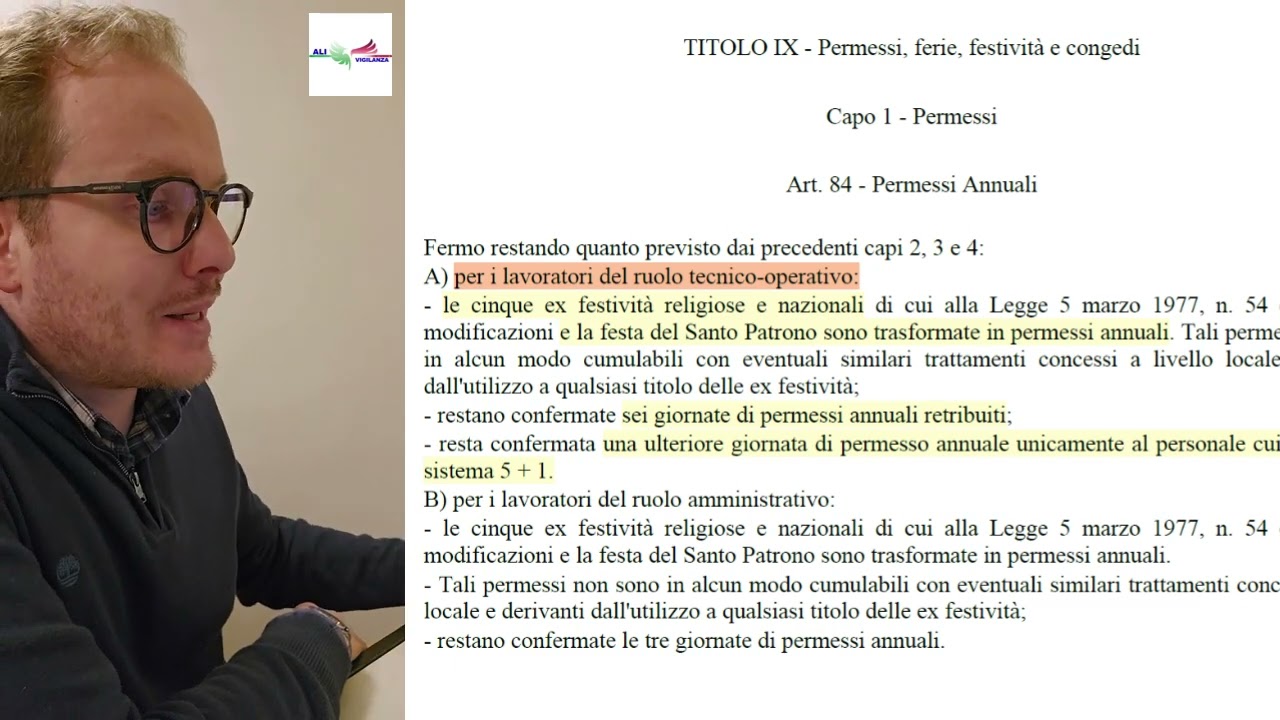 PERMESSI NELLA VIGILANZA PRIVATA