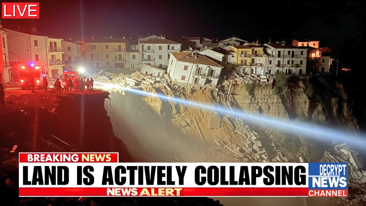 Homes Keep Falling Into the ABYSS as Sicily Red Zone Pushes 1,000ft Deeper Into Niscemi!