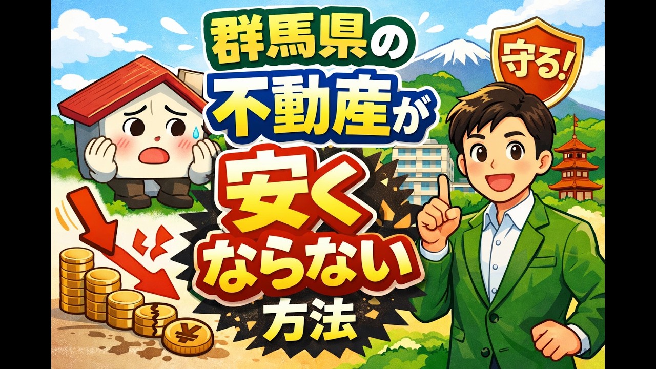 不動産を高く売る方法ではなく「安くならない」方法【群馬県】