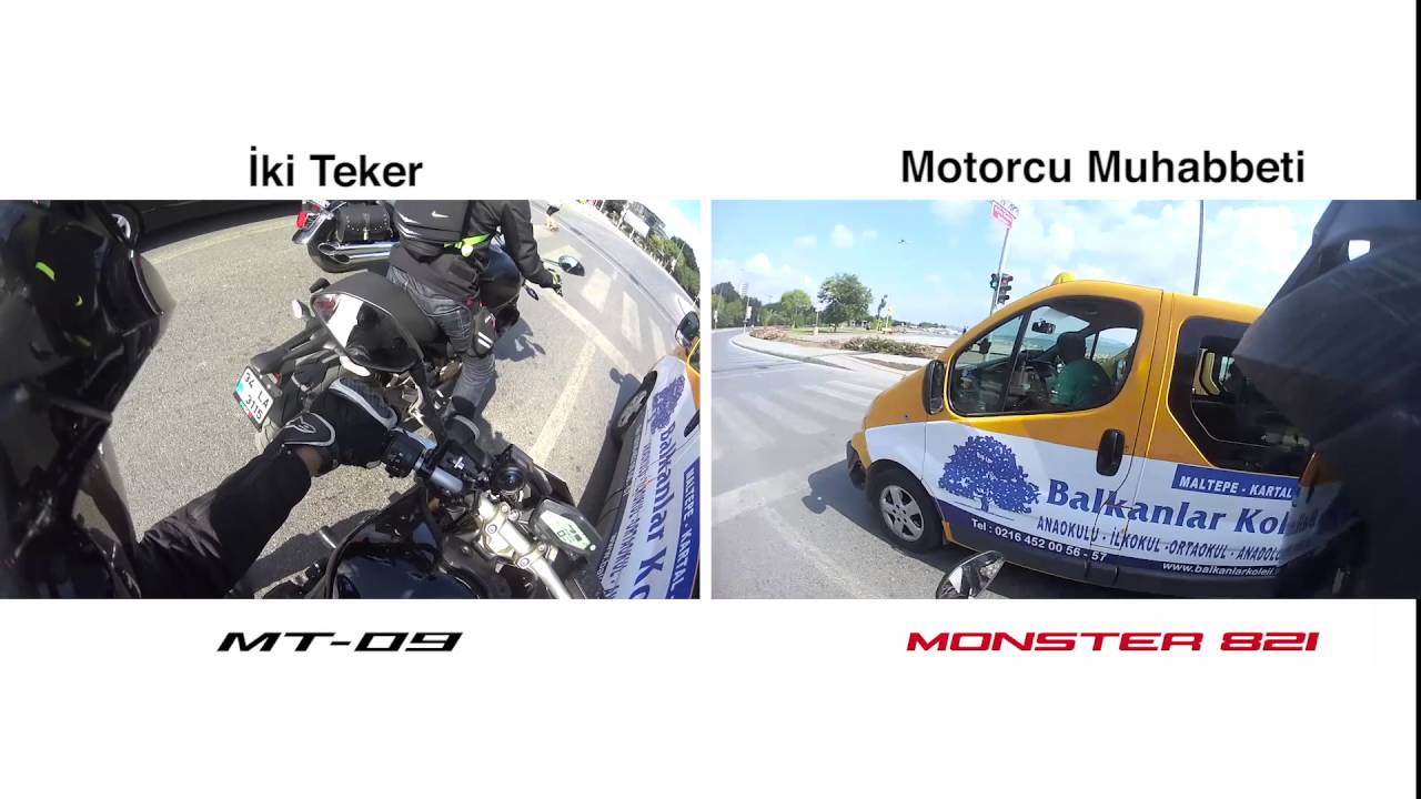 Ducati Monster 821 Yamaha Mt-09'a Karşı!