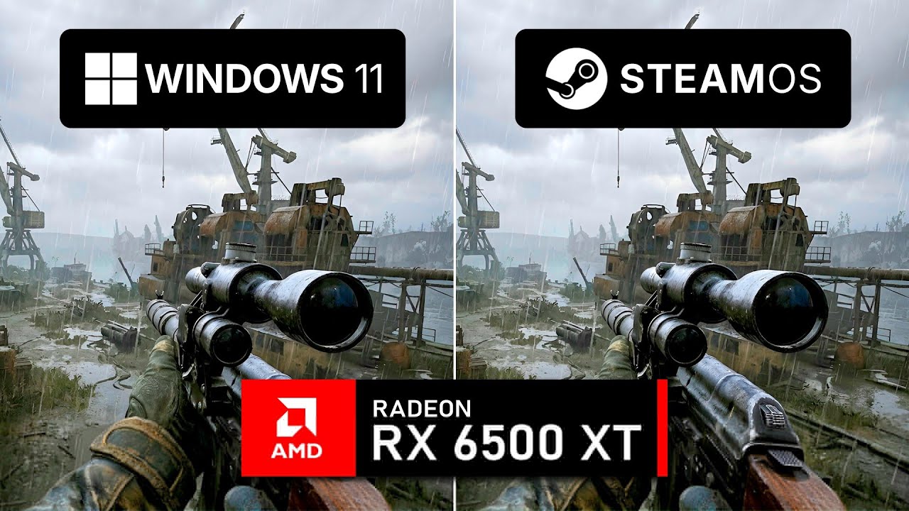 Windows 11 vs SteamOS (VRAM Fix) - RX 6500 XT | Adrenalin 26.6.4 vs MESA 26.1.2