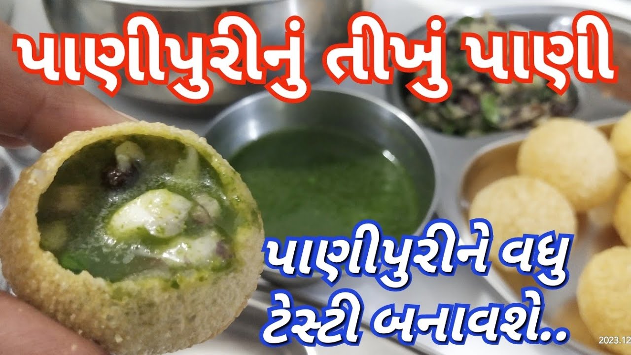 પાણીપુરીનું તીખું પાણી/ કોથમીર ફુદીનાનું તીખું પાણી રેસીપી/ Panipuri tikhu paani