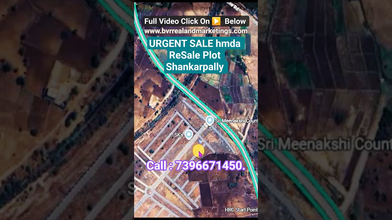 Meenakshi County hmda Resale plot URGENT SALE Shankarpally,#plots,#realestate