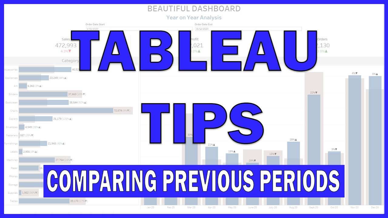 Tableau Tips & Tricks - Previous Period Comparison