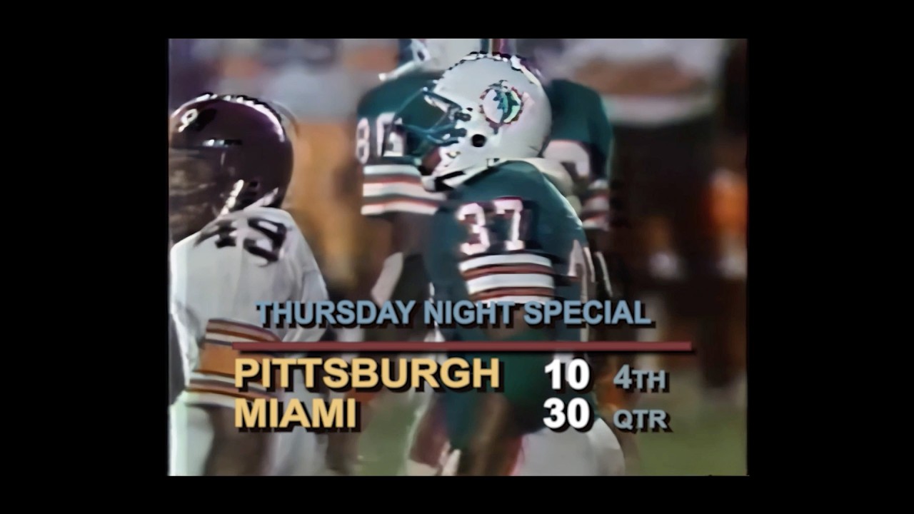 1981 Wk 02 Dolphins Beat Steelers; Edit