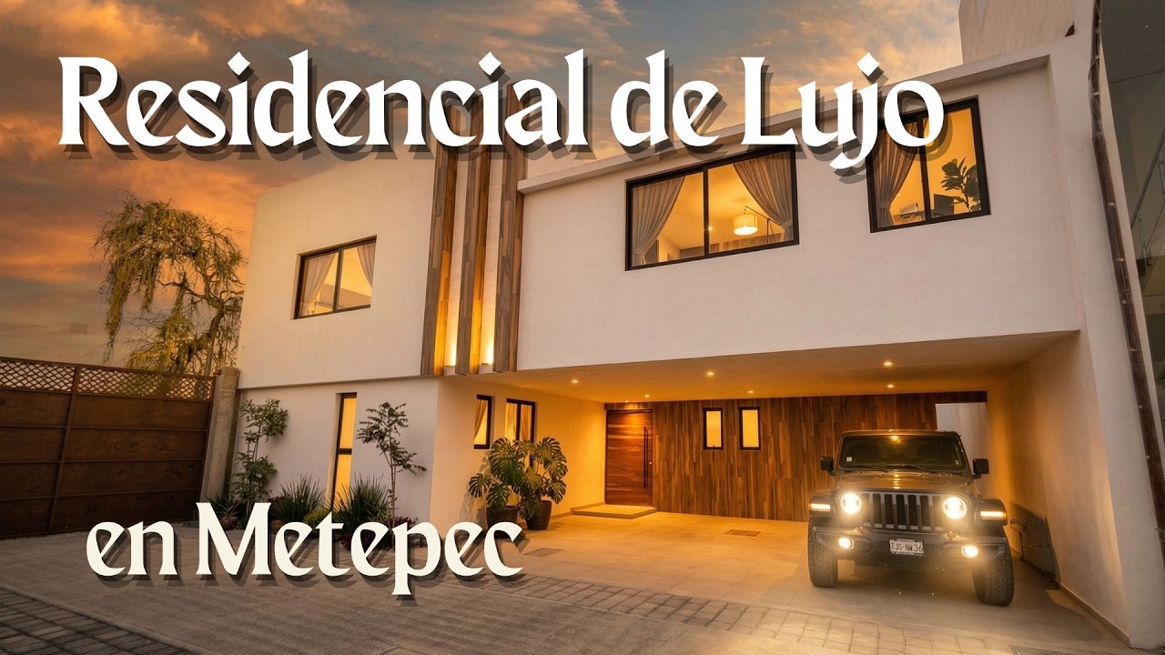 Lujo Arquitectónico ✨ en Metepec | 5 Recámaras | Fossalta Residencial #metepec #casaenmetepec