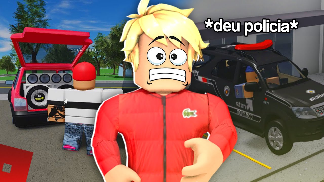 fui no ENCONTRO de CARROS REBAIXADOS e deu POLICIA! 🚗👮| Roblox RP