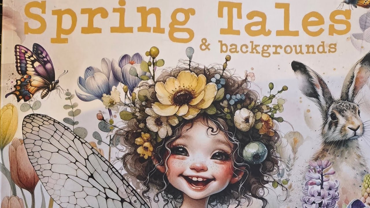Maremi's Collage book Spring Tales and backgrounds 