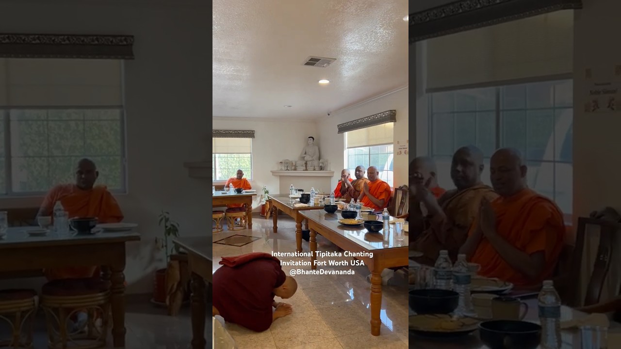 Bhante Devananda Accepted International Tipitaka Chanting Dallas Fort Worth USA