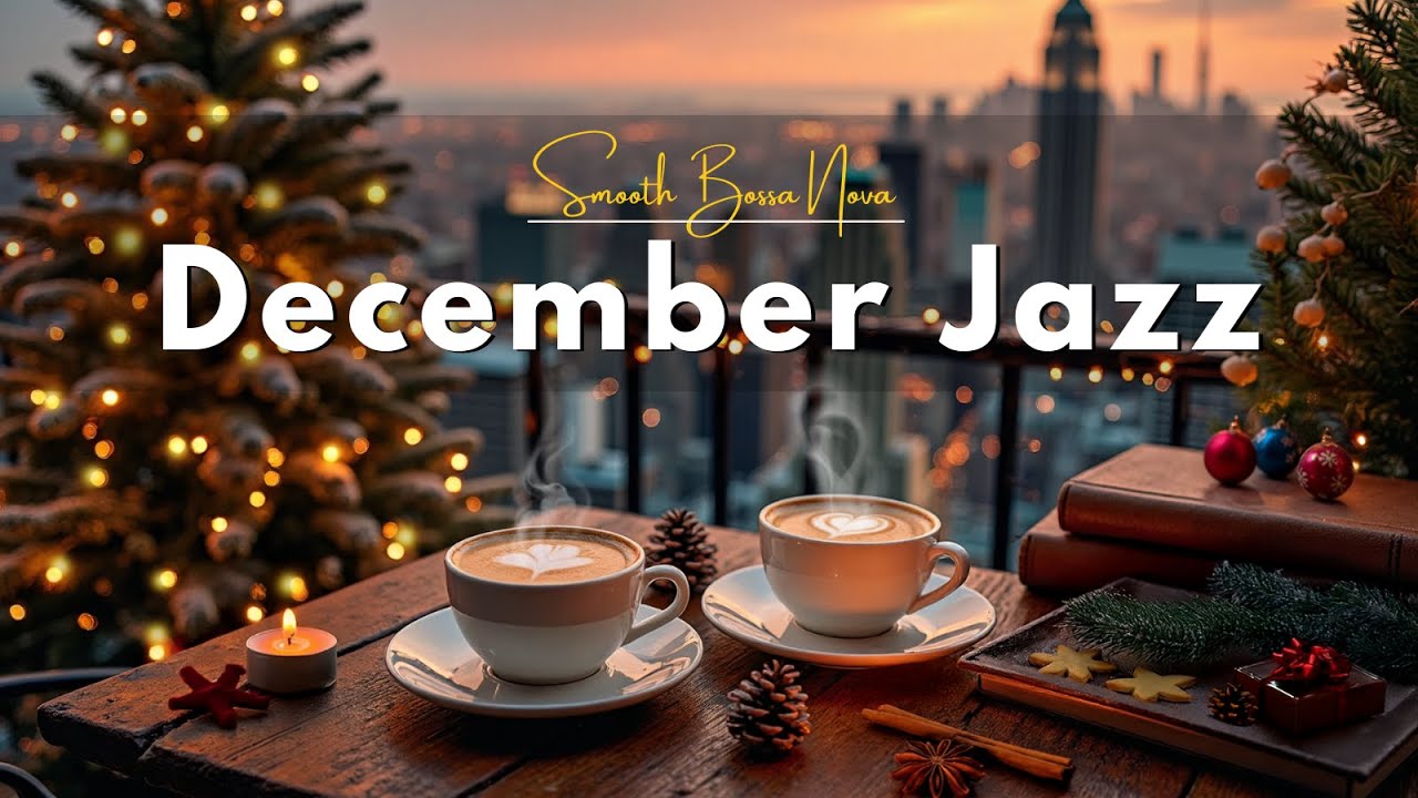 [December Jazz] ☕❄️ Cozy Winter Café Jazz & Smooth Bossa Nova Piano for Study, Work & Relax