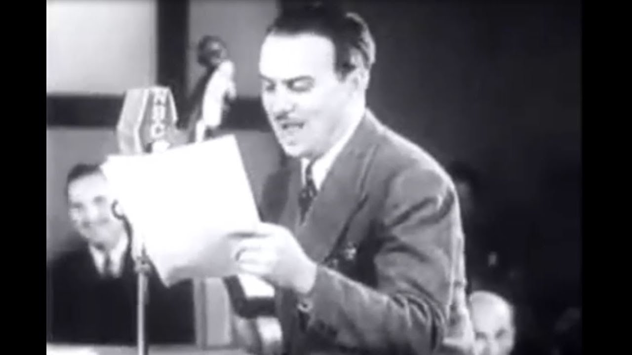 BENNY RADIO SHOW ON FILM FRANK NELSON 1942 CLIP