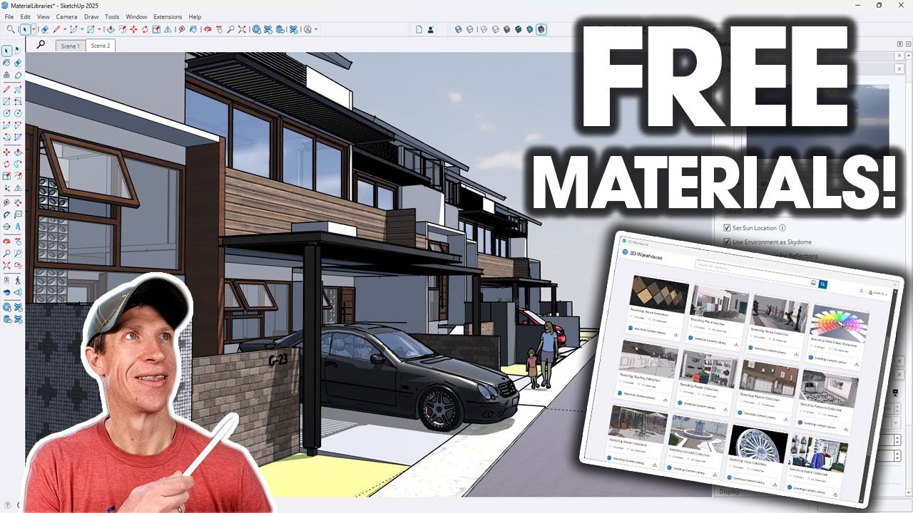 Rendering in SketchUp 2025? These FREE Materials Are a Must-Have!