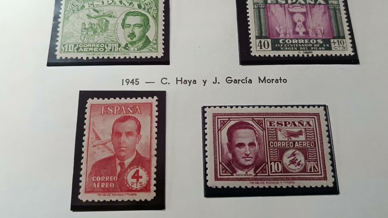 Album sellos España de 1936 a 1960.