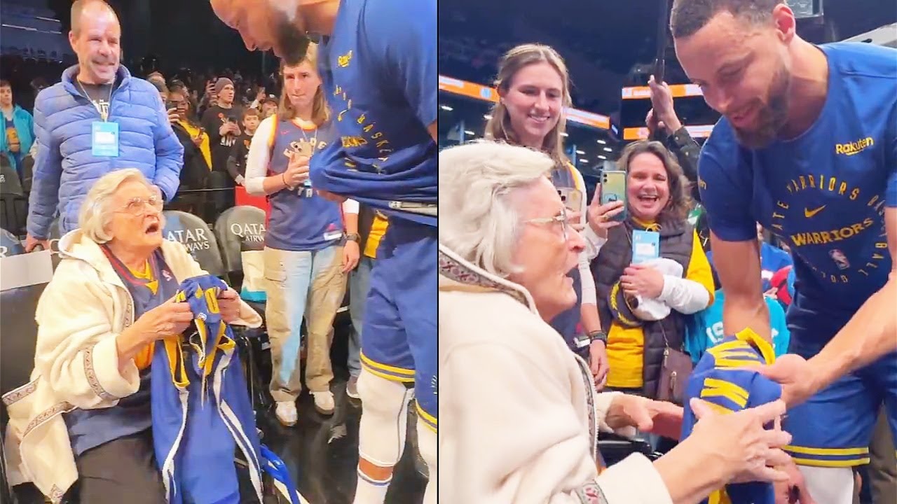 Stephen Curry Surprises Grandma Who Had Never Seen Him In Person!