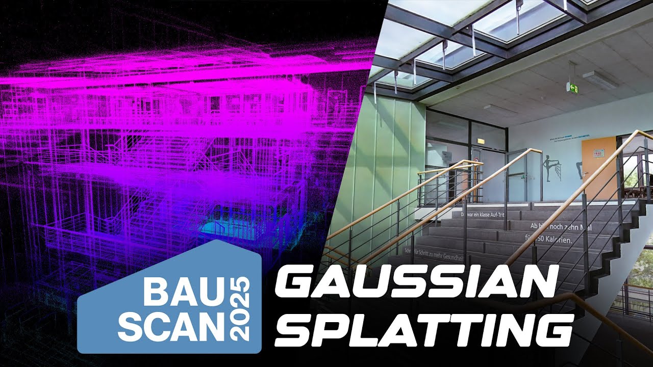 🚀 3D Gaussian Splatting Szene – Virtueller Rundgang BauScan2025
