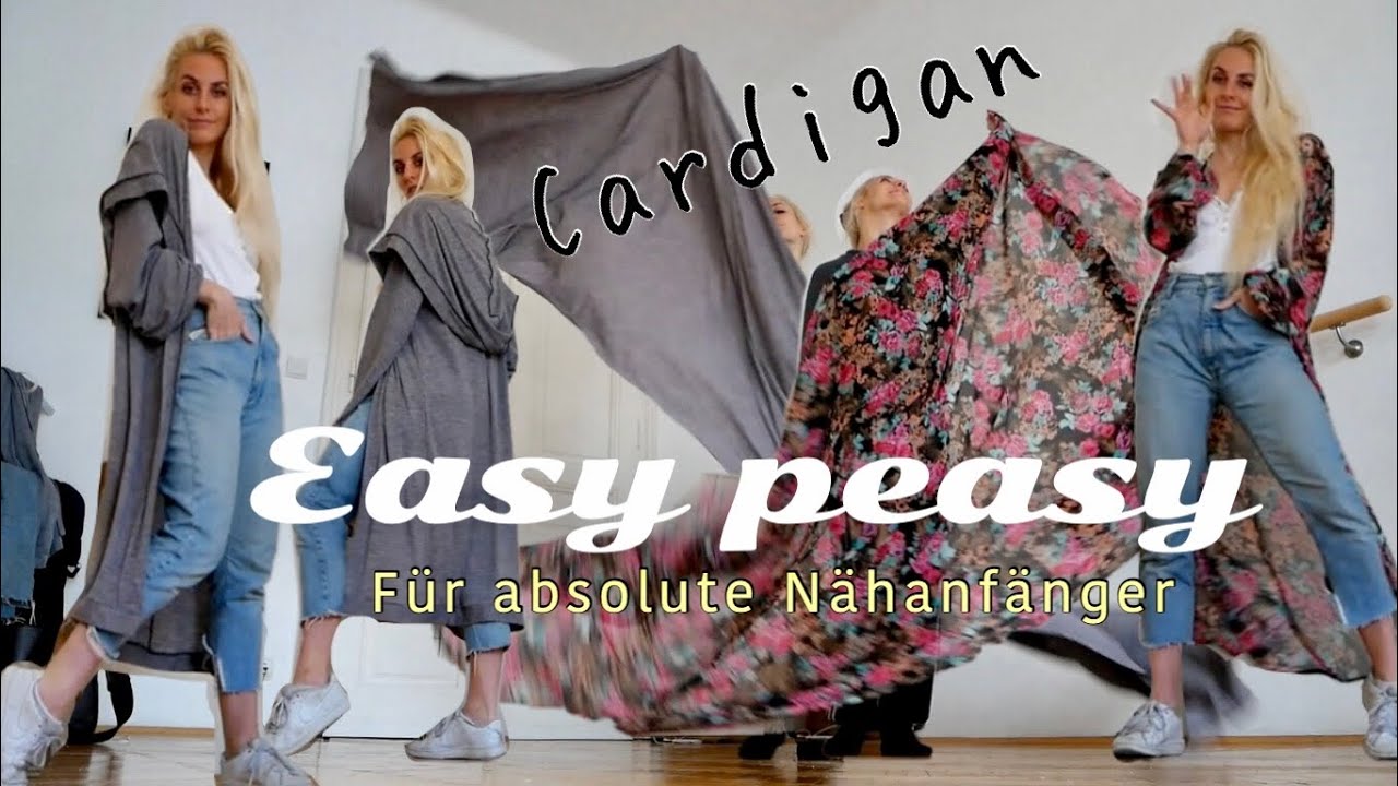 easy peasy Nähprojekt für Anfänger // gemütlicher Cardigan aus Jersey ODER Webware (NähMa und Ovi)