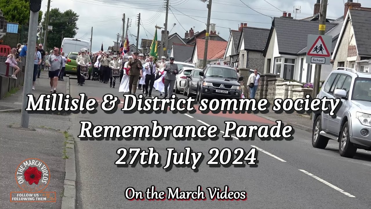 Millisle & District Somme society Remembrance Parade 2024