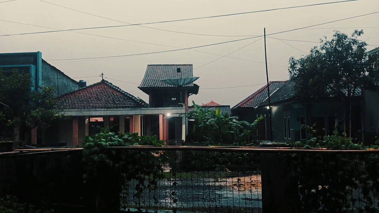 HEAVY Rain Sounds In Village for Deep Sleep & Relaxation ,  (No Music, No Ads, Rain Ambience)