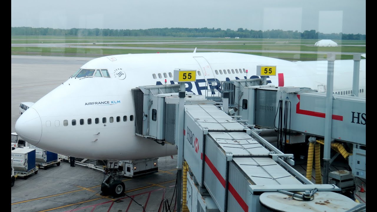 B747 Upper Deck HD - Air France - Paris CDG to Montreal