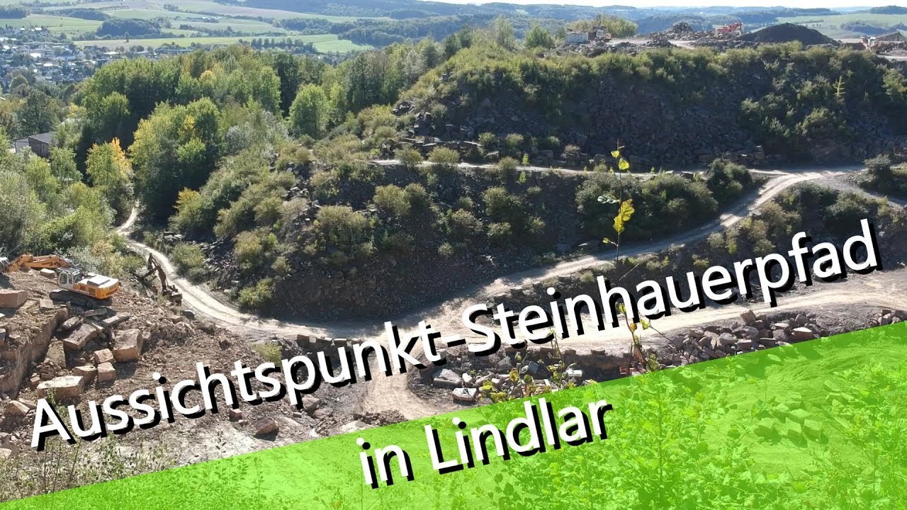 Ein genialer Aussichtspunkt &uuml;ber dem Steinbruch in Lindlar am Steinhauerpfad  - Footage by DJI Spark