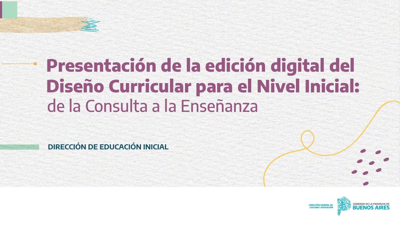 Vivo - D.E. Inicial - Presentación de la edición digital del Diseño Curricular para el Nivel Inicial