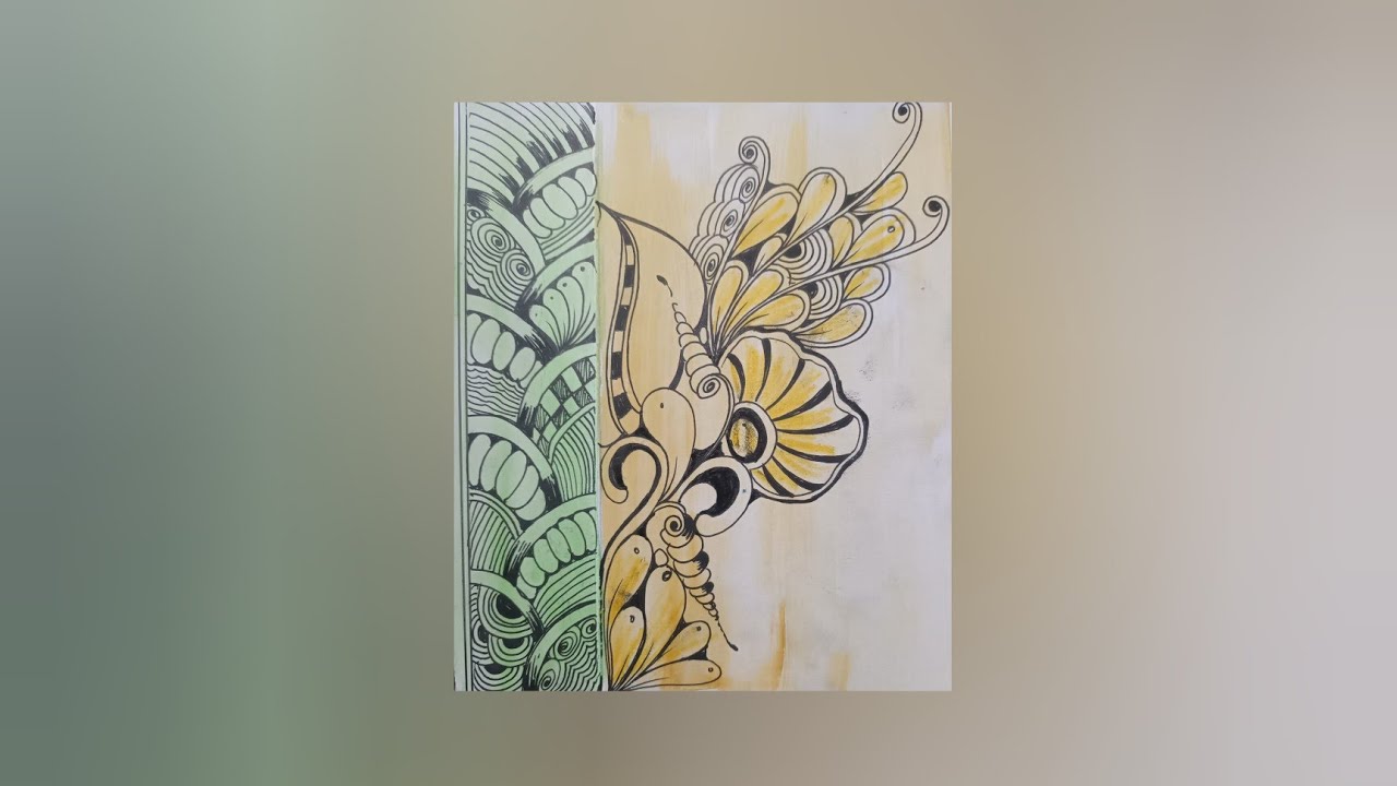 Zentangle pattern || zen flow || zentangle drawing 