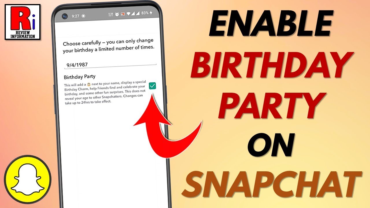 How to Enable Birthday Party on Snapchat