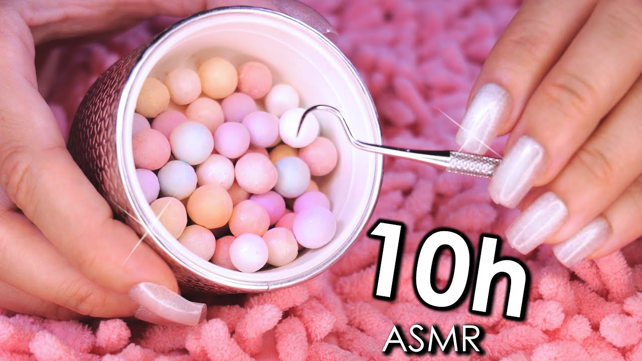[ASMR] 100% Addictive Make Up Pearls Trigger 😴 Deep Sleep & Relax - 4k (No Talking) 10h