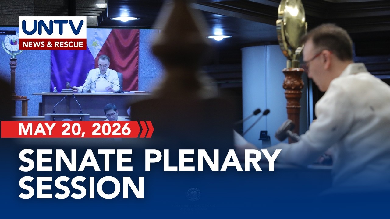 LIVE: Senate Plenary Session I May 20, 2026