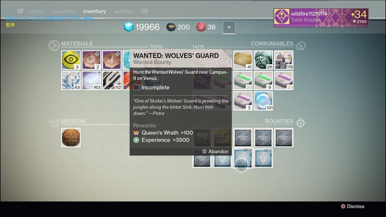 Destiny Hunt the Wanted Wolves' Guard near Campus-9 on Venus Location/Fastest way