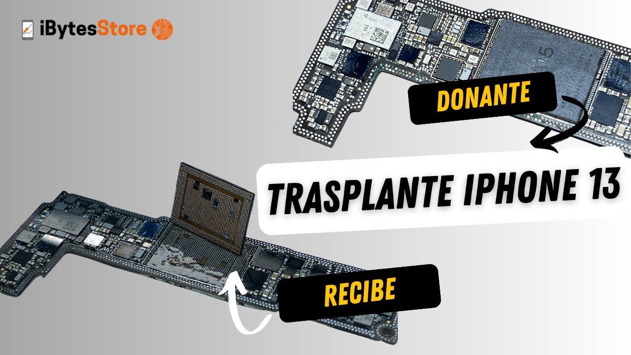 Trasplante iPhone 13. Recibio fuerte golpe