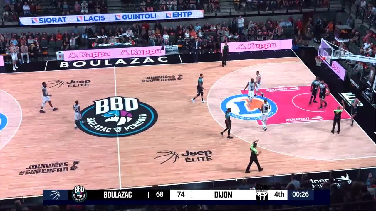 J2 : Boulazac - JDA Dijon en vid&eacute;o