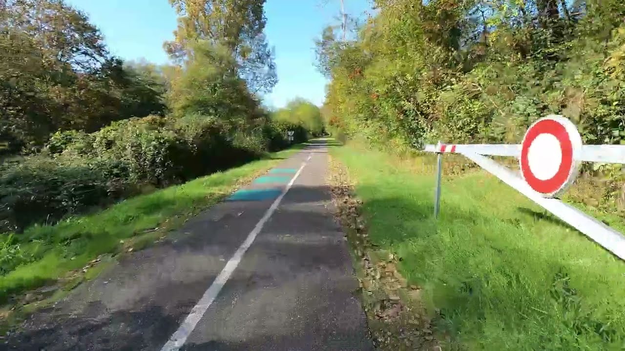 Piste cyclable Roger LAPEBIE entre Cr&eacute;on Bordeaux en VTT